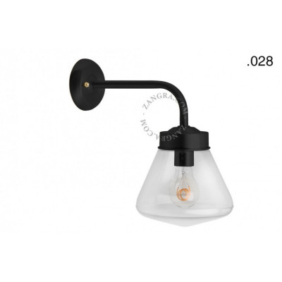 Wall lamp / sconce brass light.o.101.b.glass005 Zangra