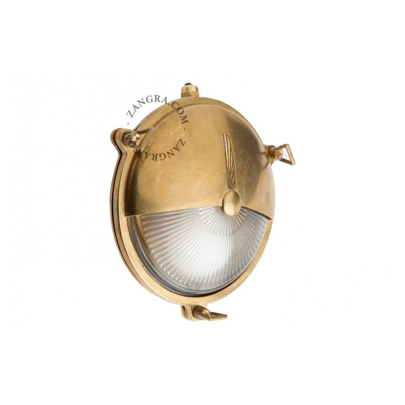 Lampa ścienna, oprawa mosiężna, grodziowa light.o.069.001 Zangra