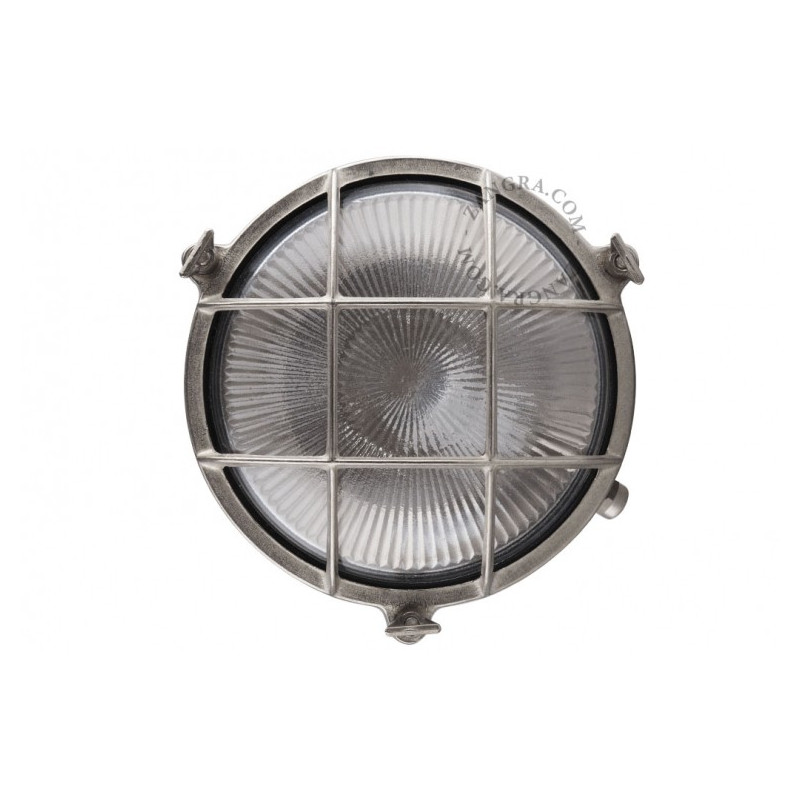 Lampa ścienna, oprawa mosiężna, grodziowa light.o.069.004 Zangra