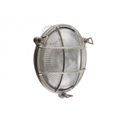 Wall lamp, brass fixture, bulkhead light.o.069.003 Zangra