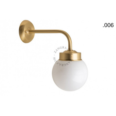 Wall lamp / sconce brass light.o.101.go.glass006 Zangra