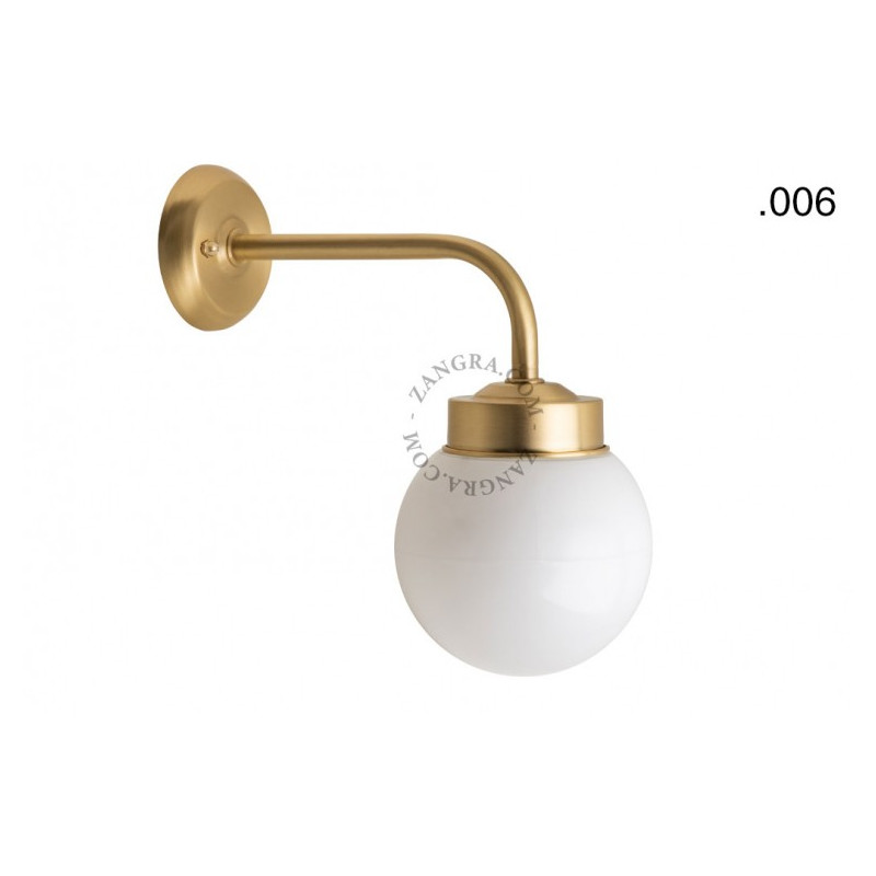 Wall lamp / sconce brass light.o.101.go.glass006 Zangra