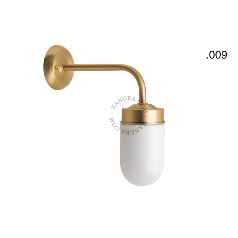 Wall lamp / sconce brass light.o.101.go.glass005Zangra
