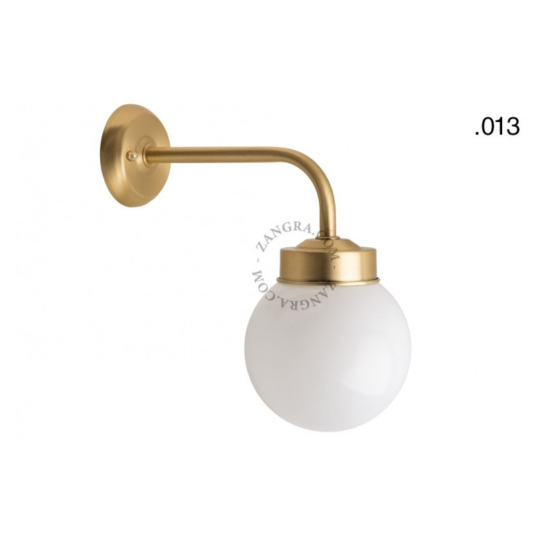 Wall lamp / sconce brass light.o.101.go.glass013 Zangra