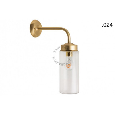 Wall lamp / sconce brass light.o.101.go.glass024 Zangra