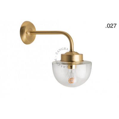 Wall lamp / sconce brass light.o.101.go.glass027 Zangra