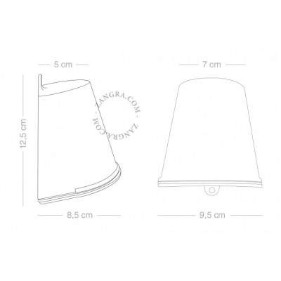 Lampa ścienna mosiężna light.o.085.b.001 Zangra