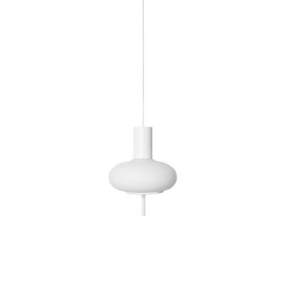 Pojedyncza sufitowa lampa wisząca TORNI A biała Ummo