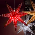 Lamp STAR HANGING PAPER ANTIQUE 236-72 60cm red STAR TRADING