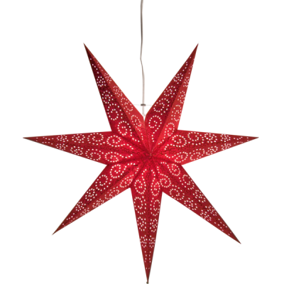 Lamp STAR HANGING PAPER ANTIQUE 236-72 60cm red STAR TRADING
