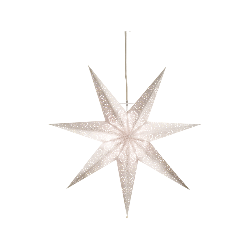 Lampa GWIAZDA WISZĄCA PAPIER ANTIQUE 236-73 60cm biała STAR TRADING