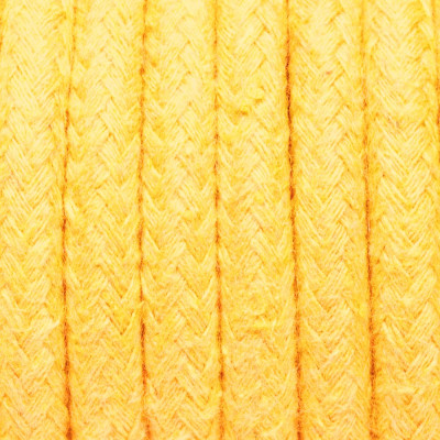 Kabel w oplocie bawełnianym B05 żółty agat dwużyłowy 2x0.75