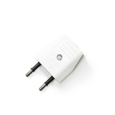 Two-Pole White Plug 10A (small) SPSEUB Creative-Cables