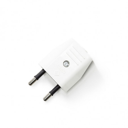 Two-Pole White Plug 10A (small) SPSEUB Creative-Cables