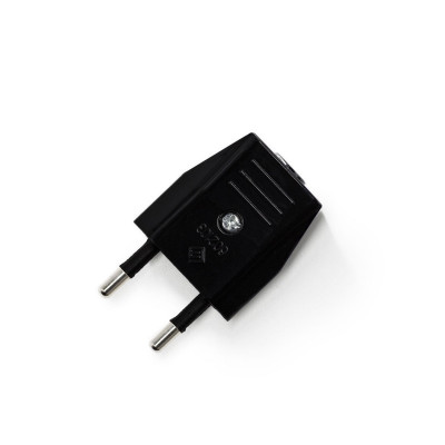 Dwubiegunowa czarna wtyczka 10 A (mała) SPSEUN Creative-Cables