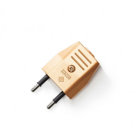 Two-Pole copper-colored Plug 10A SPSEURAS Creative-Cables