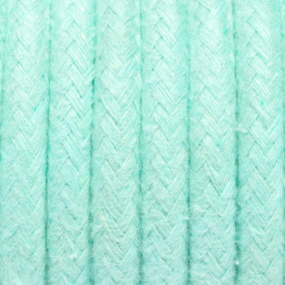 Kabel w oplocie bawełnianym B07 miętowy marmur dwużyłowy 2x0.75