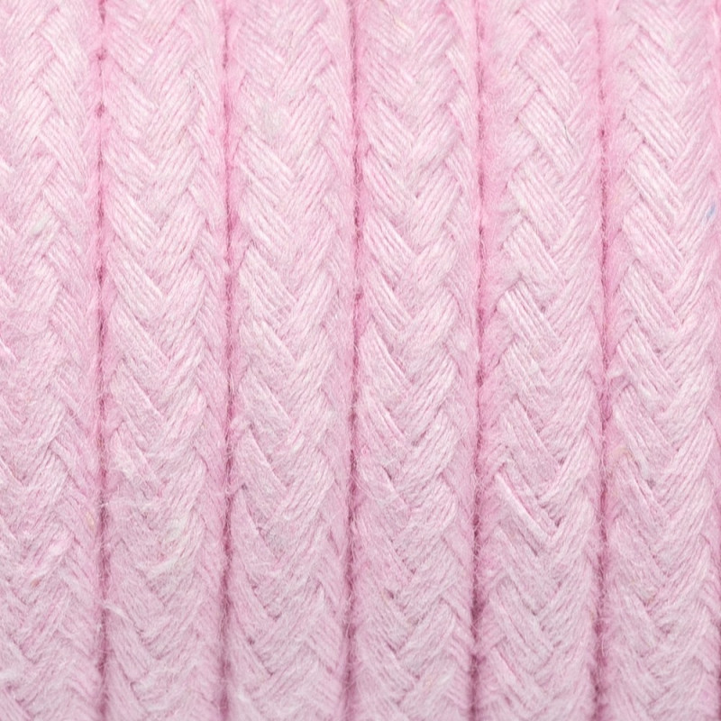 Kabel w oplocie bawełnianym B08 różowy kwarc dwużyłowy 2x0.75