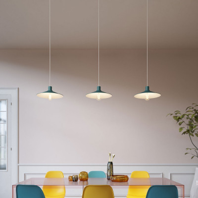 Swing enamelled metal lampshade with E27 fitting PAM13VRL Creative-Cables