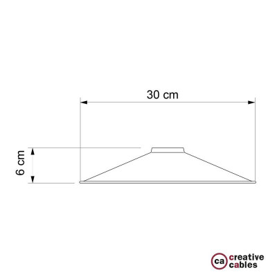Swing enamelled metal lampshade with E27 fitting PAM13TIS Creative-Cables