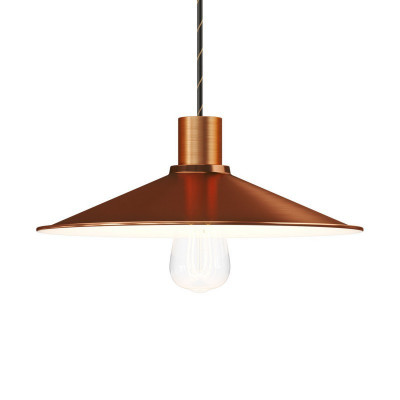 Swing enamelled metal lampshade with E27 fitting PAM13TIS Creative-Cables