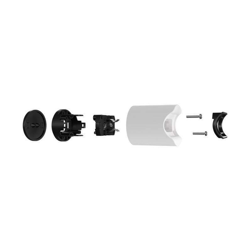 Biała lampa ścienna lub sufitowa Esse14 na żarówkę liniową LED S14d - Wodoodporność IP44 PLS14DPB Creative-Cables