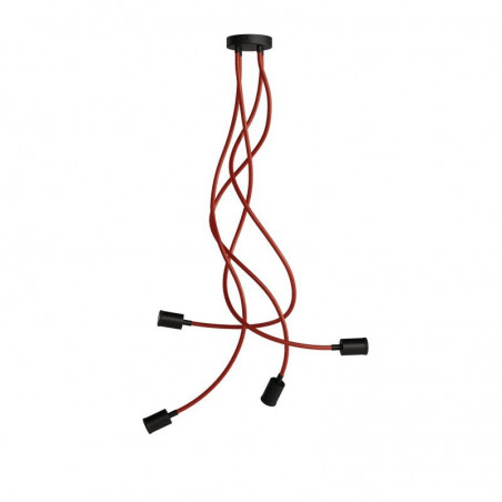 Lampa sufitowa SPOTLIGHT Flex 90 czarny, czerwony Creative-Cables