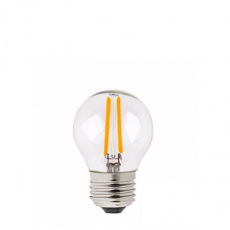 Transparent LED lamp G45 2W 2200K 200lm Bulbo