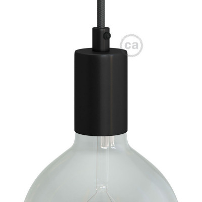 Metal lamp holder black E27 KBM4011VBTERP Creative-Cables