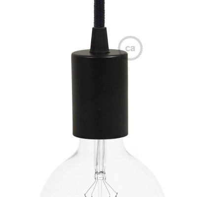Oprawka lampy metalowa czarna, E27 KBM4011VN Creative-Cables