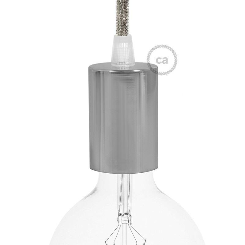 Metal lamp holder, finish chrome E27 KBM4011CR Creative-Cables