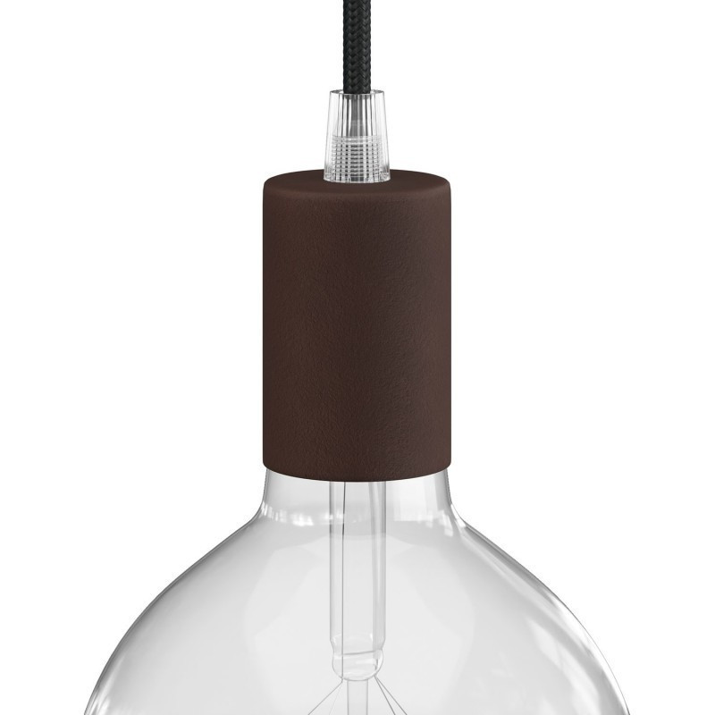 Metal lamp holder, finish Painted dark rust E27 KBM4011RU Creative-Cables