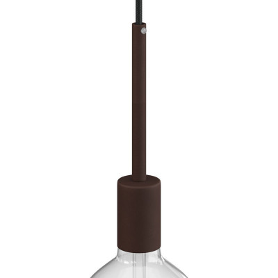 Oprawka lampy metalowa chrom, E27 z zaciskiem kablowym 15cm KBM4011RUTERM5 Creative-Cables