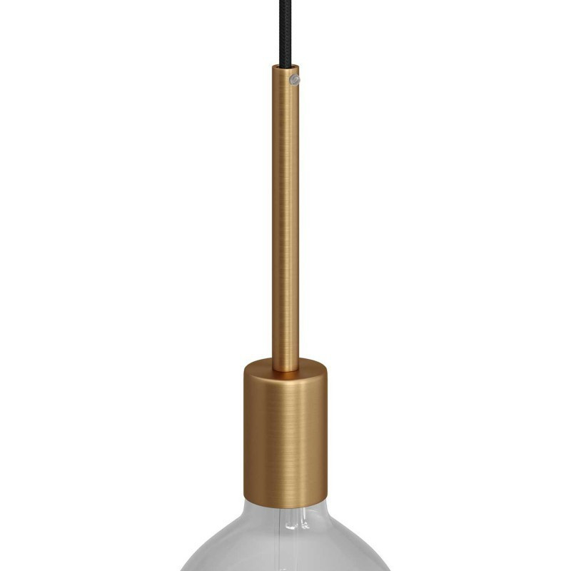 Oprawka lampy metalowa chrom, E27 z zaciskiem kablowym 15cm KBM4011OTSTERM5 Creative-Cables