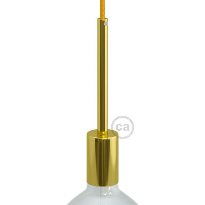 Cylindrical metal E27 lamp holder kit with 15 cm cable clamp KBM4011GOTERM5 Creative-Cables