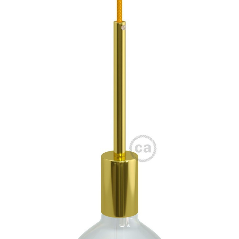 Oprawka lampy metalowa chrom, E27 z zaciskiem kablowym 15cm KBM4011GOTERM5 Creative-Cables