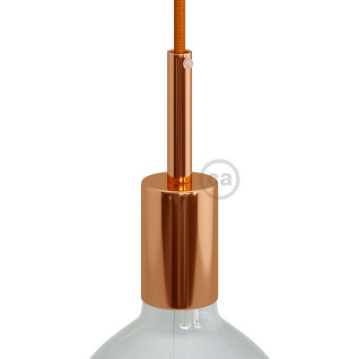 Oprawka lampy metalowa miedziana, E27 z zaciskiem kablowym 7cm KBM4011RATERM4 Creative-Cables