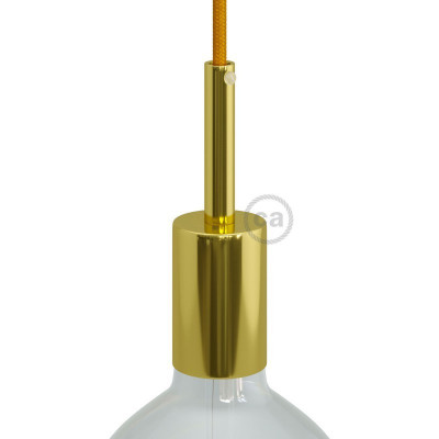 Oprawka lampy metalowa mosiądz, E27 z zaciskiem kablowym 7cm KBM4011GOTERM4 Creative-Cables