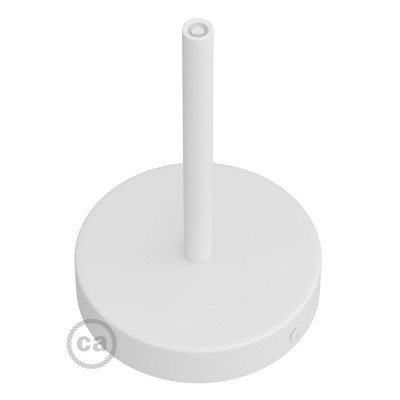 Metalowa biała maskownica sufitowa jednootworowa 15cm KRM57FCVBOTERM5 Creative-Cables