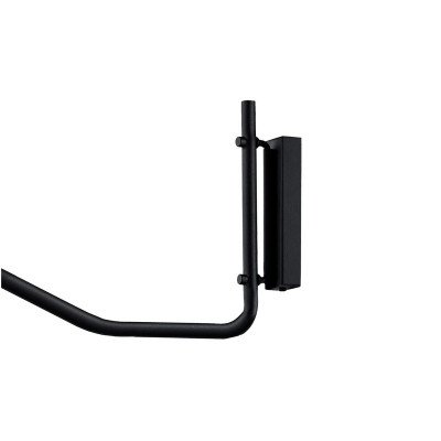 Wall lamp, bracket wall lamp with a switch PURO black KASPA