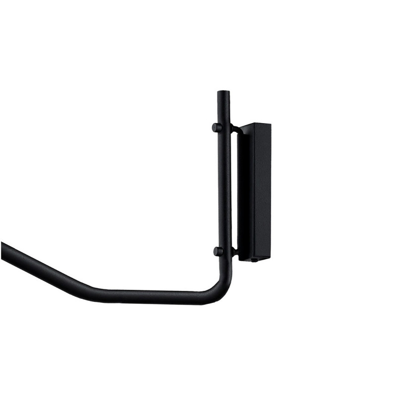Wall lamp, bracket wall lamp with a switch PURO black KASPA