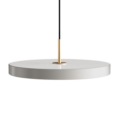 Lampa wisząca Asteria medium szary, mosiądz Umage