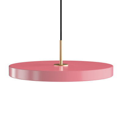 Pendant lamp Asteria medium pink, brass Umage