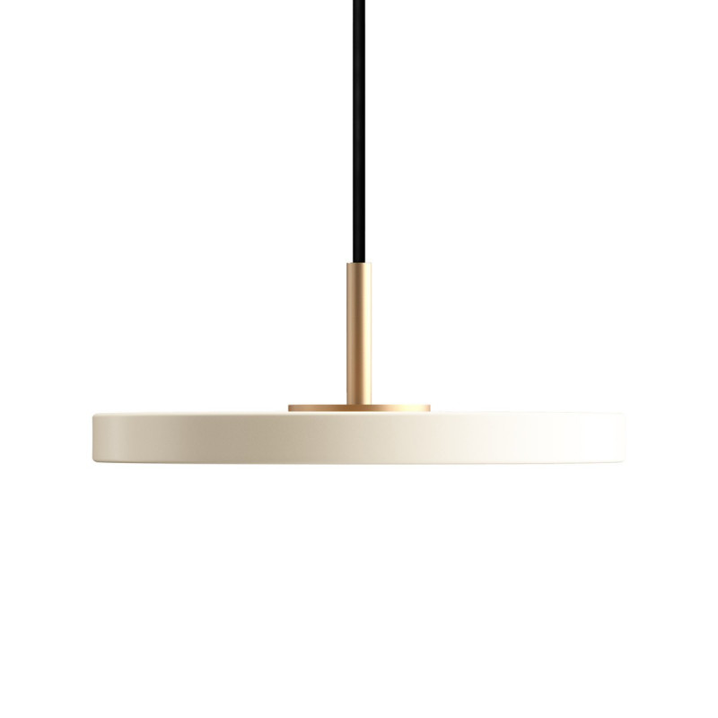 Hanging lamp Asteria micro pearl white, brass Umage