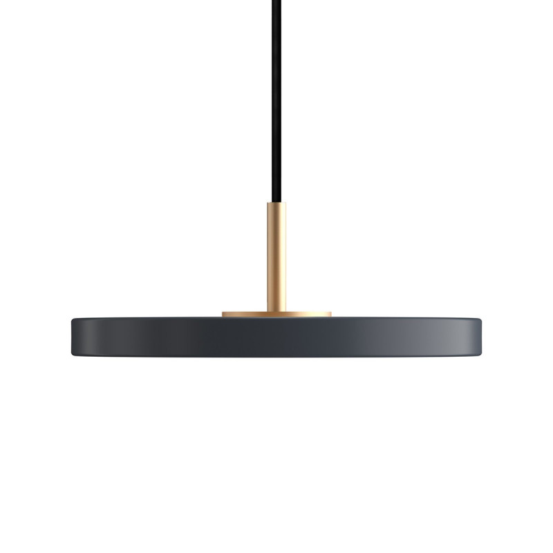Lampa wisząca Asteria micro antracytowy szary, mosiądz Umage
