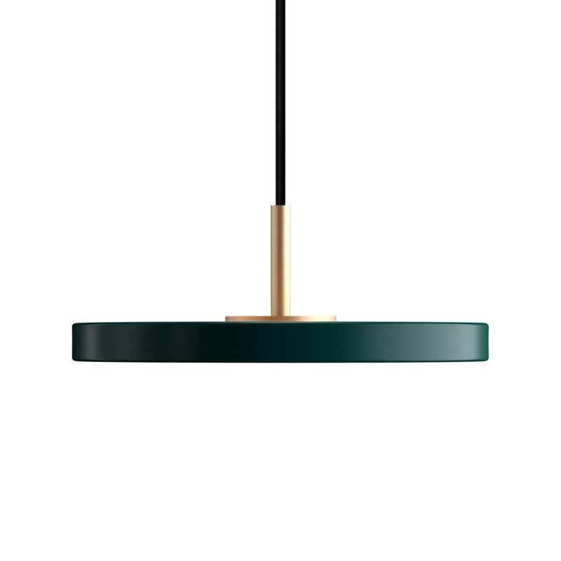 Lampa wisząca Asteria micro ciemny zielony, mosiądz Umage