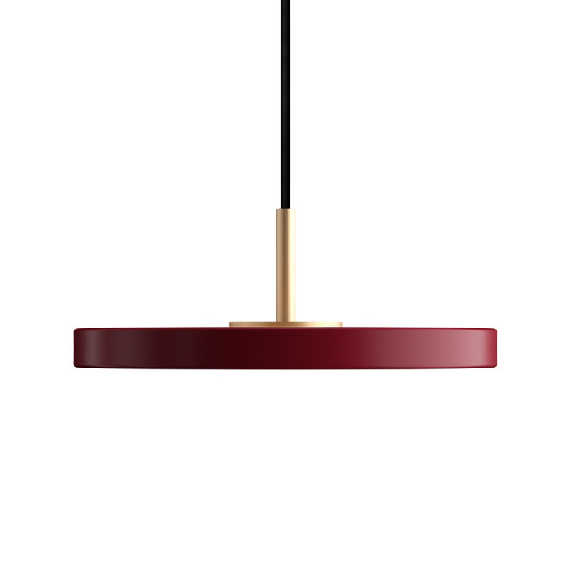 Lampa wisząca Asteria micro rubinowo czerwony, mosiądz Umage