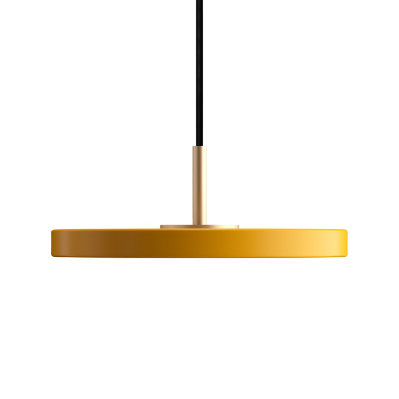 Lampa wisząca Asteria micro żółty, mosiądz Umage