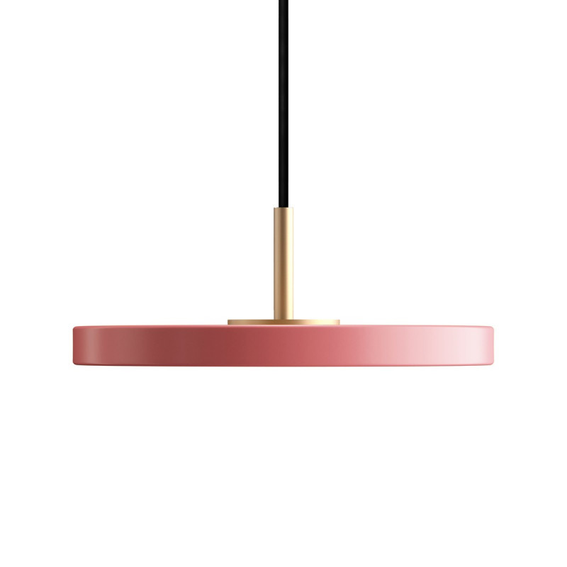 Lampa wisząca Asteria micro różowy, mosiądz Umage
