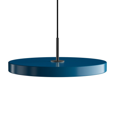 Pendant lamp Asteria medium petrol blue, black Umage